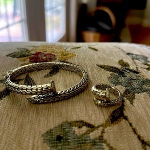 Artesian Crafted Nail Head Bracelet and Ring By Robert Manse